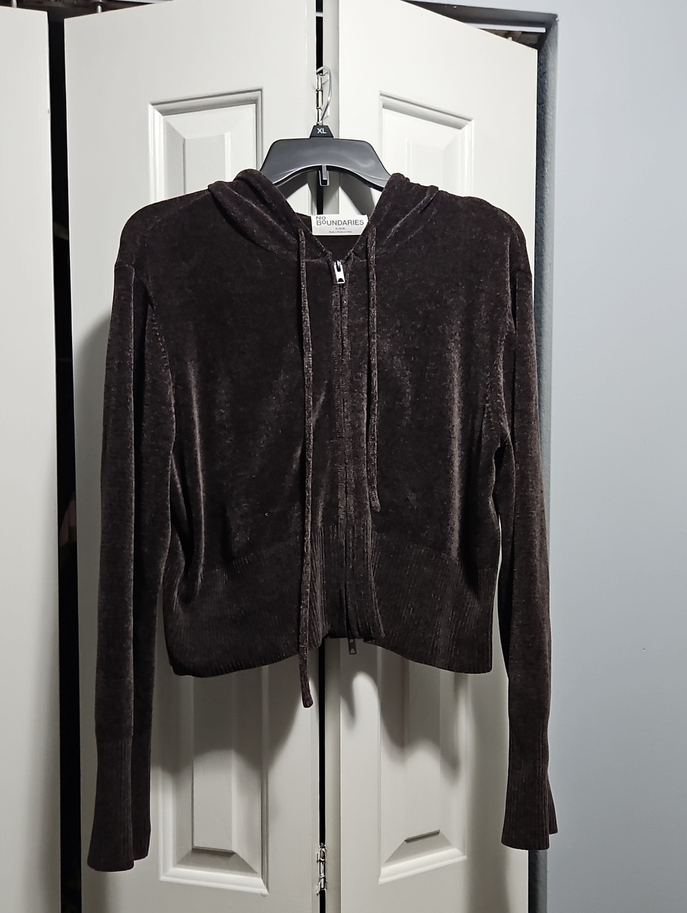 Y2K Style Velvour Plush Cropped Zip Up